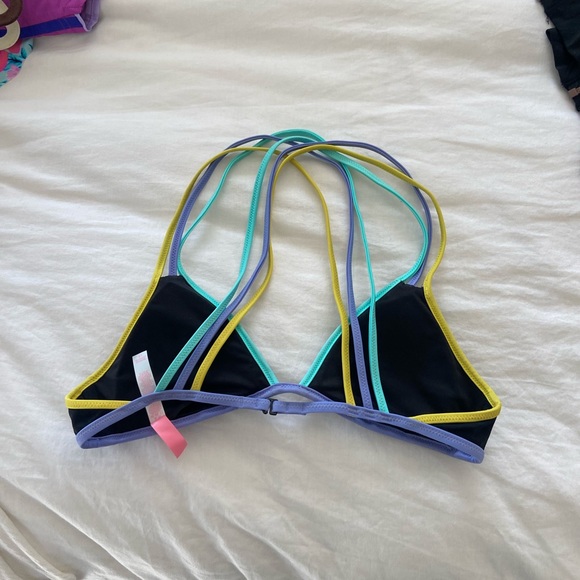 Victoria Secret / Pink Cross back black swimsuit - Picture 2 of 3